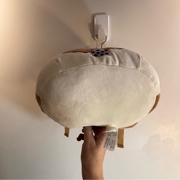 SQUISHMALLOWS Regina Corgie Brown and Cream Puffry Backpack Adjustable Straps - Picture 6 of 10